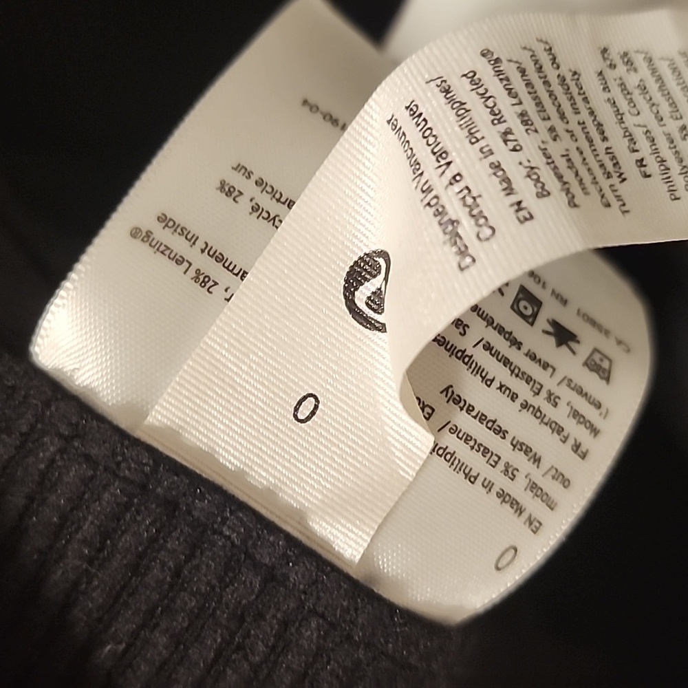 Lululemon Softstream Black Ribbed Pants Size 0. New No Tag - Picture 5 of 15